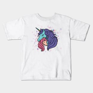 Unicorn Mother & Daughter Kids T-Shirt